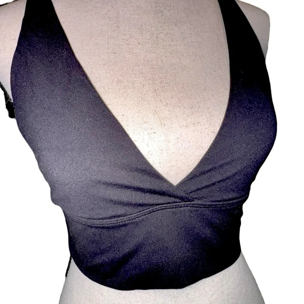 PrAna Black Longline‎ Sports Bra – Size Small
